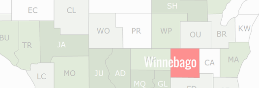 Winnebago County Map